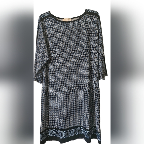 Michael by Michael Kors Geometric Print Dress Women L - Picture 1 of 5